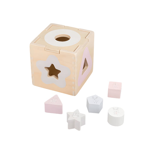 PLAYTIVE® Wooden Shape Sorter Toy for Kids 1+ – Real Wood Educational Puzzle