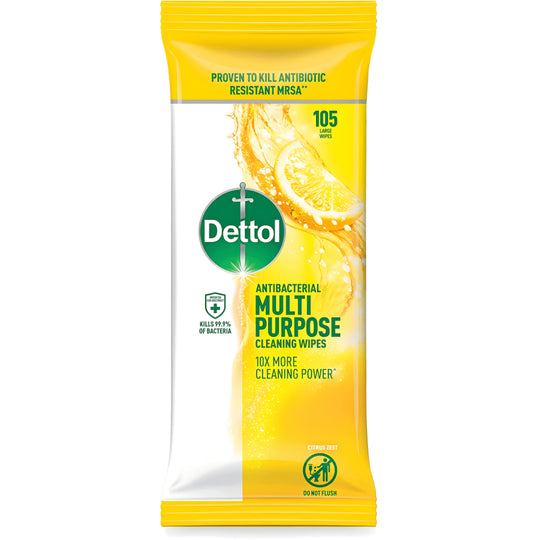 Dettol Antibacterial Disinfectant Surface Wipes – 110 Pack | EU Made