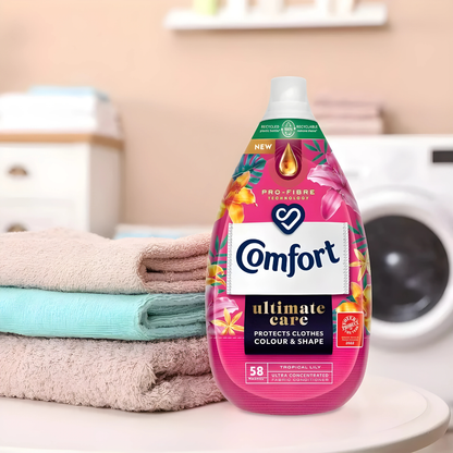 Comfort Ultimate Care Fabric Conditioner 870ml – 58 Washes (EU Made)