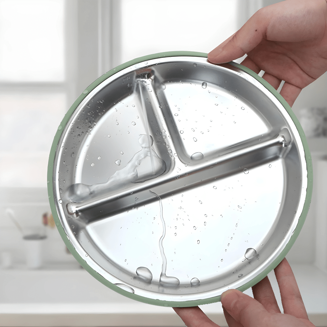 Stainless Steel Suction Plate for Babies