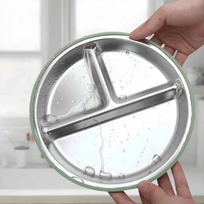 Stainless Steel Suction Plate for Babies