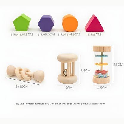 Montessori wooden shape sorting cube toy for toddlers in Beirut Lebanon