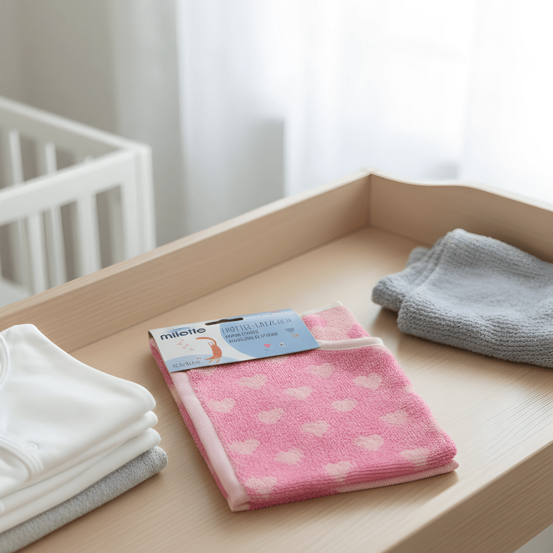 Milette Terry Cloth Bib (32.5 × 40.5 cm) – Soft & Absorbent Baby Feeding Bib