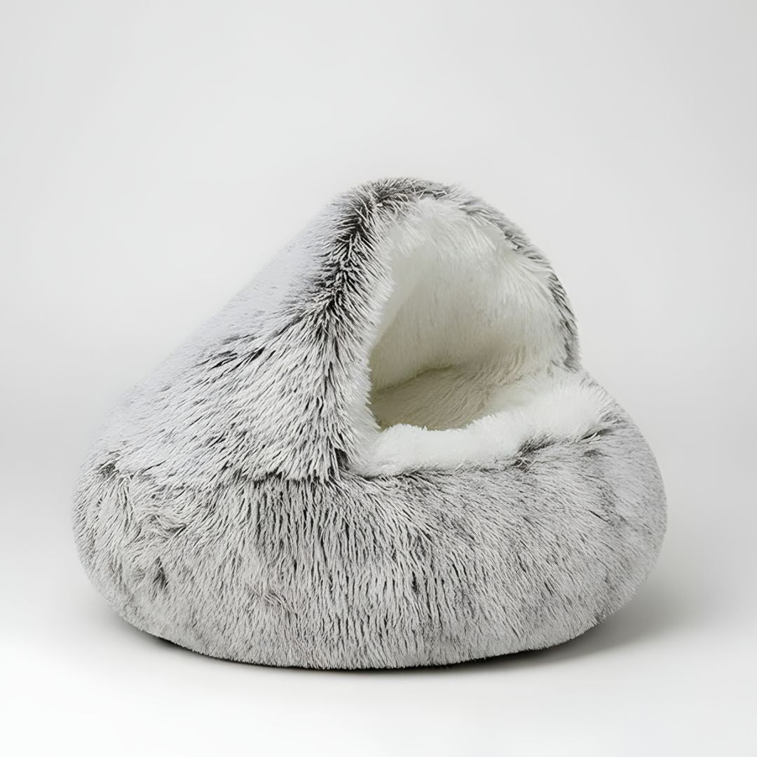 Hooded cat and dog bed cave 100cm plush faux fur cozy pet bed Lebanon Beirut