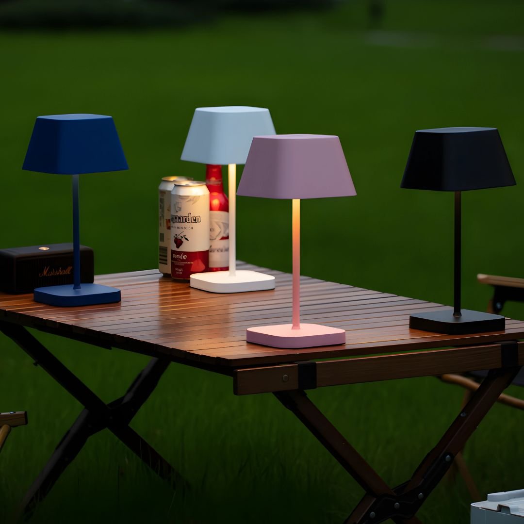 Rechargeable Aluminium LED Table Lamp – Touch Control, 3 Light Modes