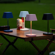 Rechargeable aluminium LED table lamp with touch control and 3 light modes for home, cafes and restaurants in Beirut Lebanon