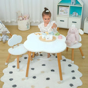 Cloud-shaped table and chair set