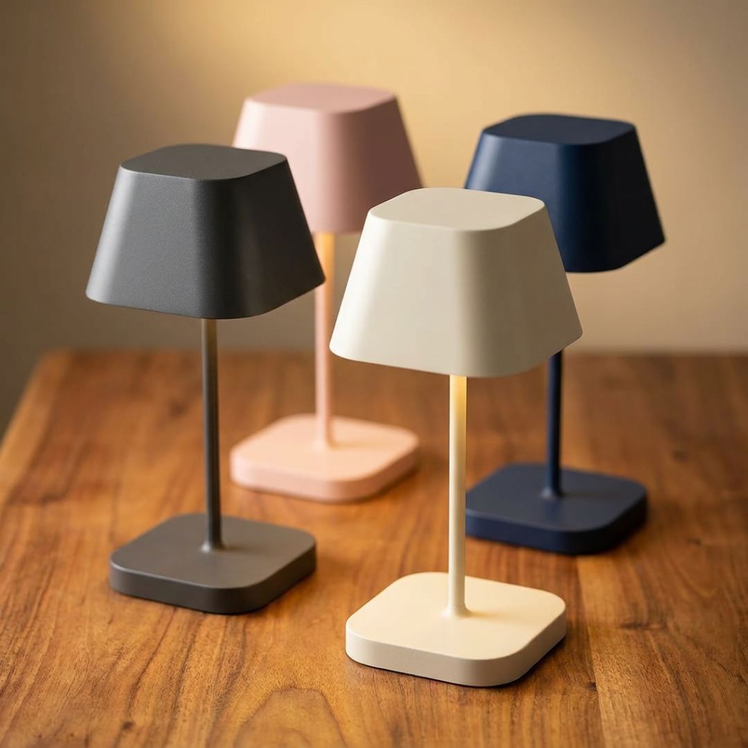 Rechargeable Aluminium LED Table Lamp – Touch Control, 3 Light Modes