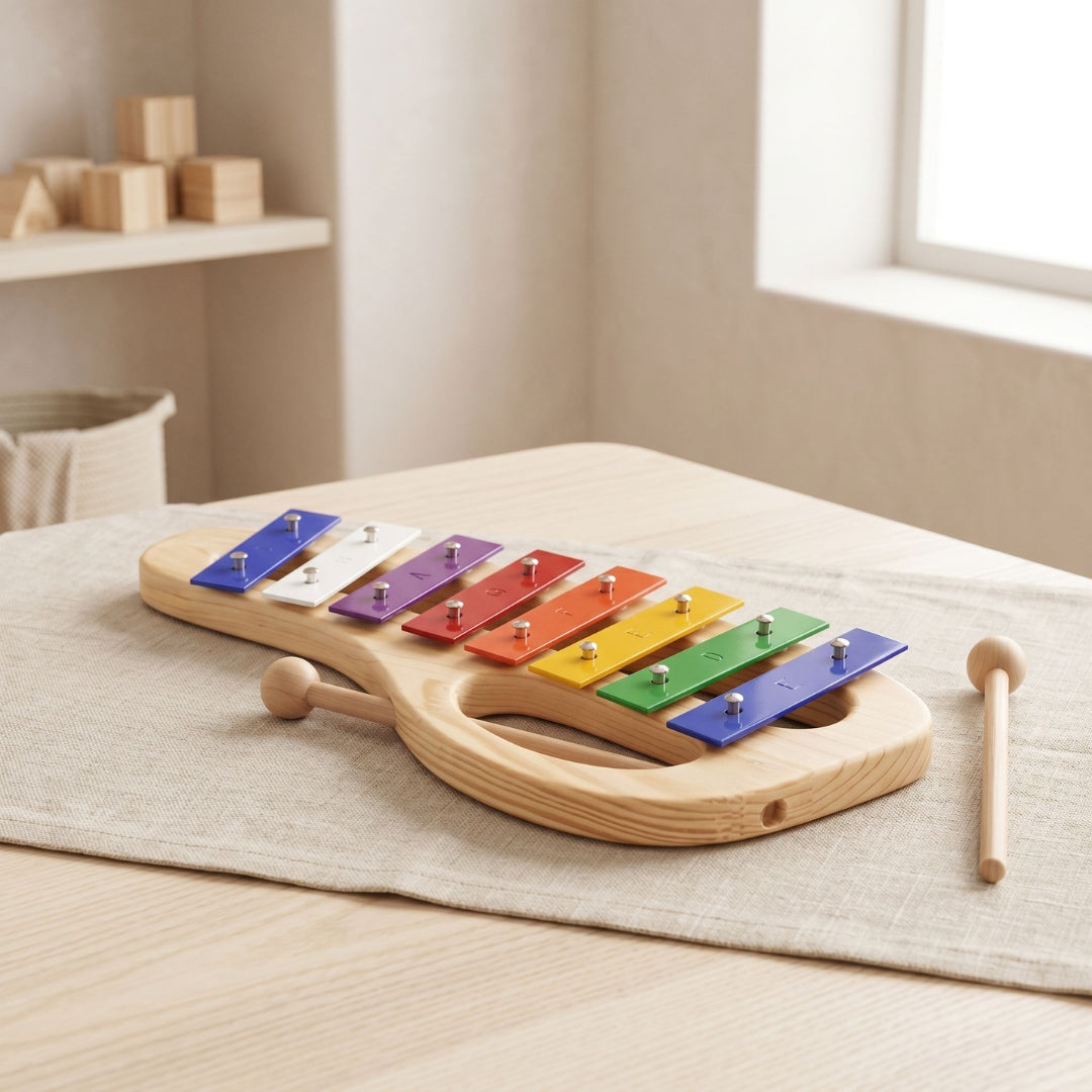 Wooden Eight-Tone Xylophone with Mallets