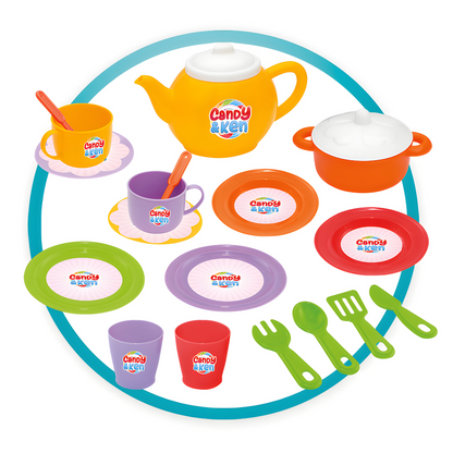 Candy & Ken Home Tea Set – 19-Piece Play Set