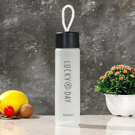 360ml Lucky Day Leak-Proof Water Bottle – Frosted & Clear