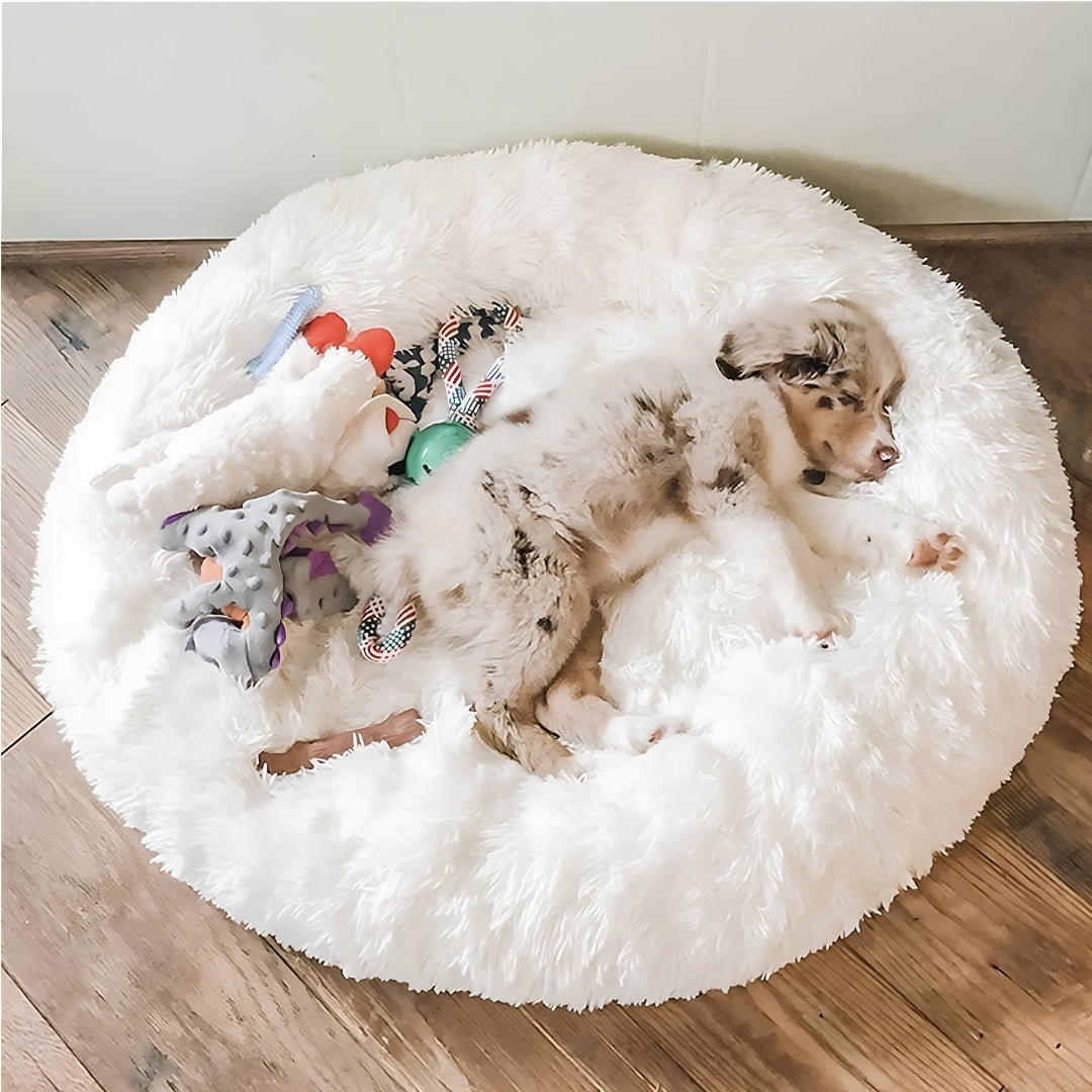 Round Anti-Slip Pet Bed – Soft & Breathable (70 cm)