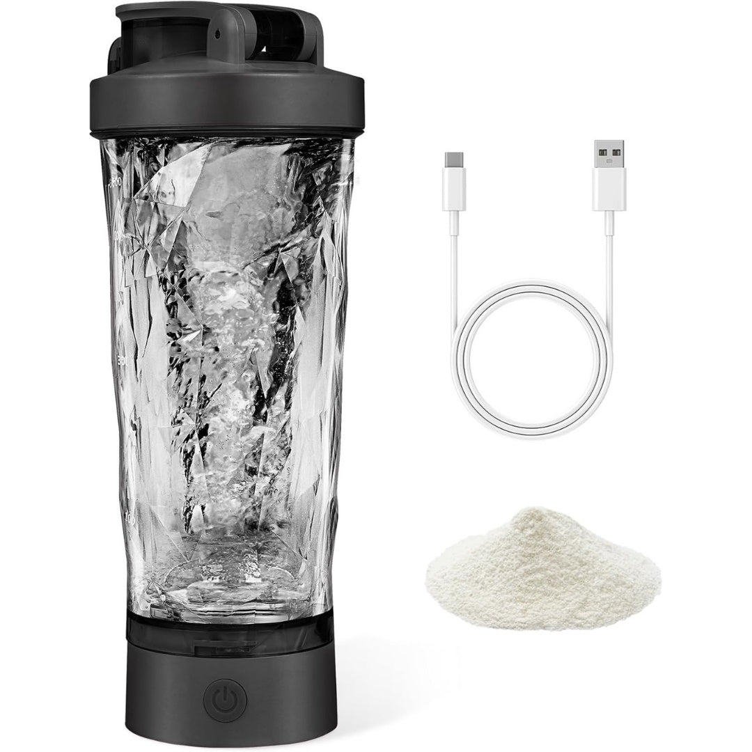 700ml Rechargeable Protein Shaker – Electric Auto Mixing Bottle with Type-C Charging