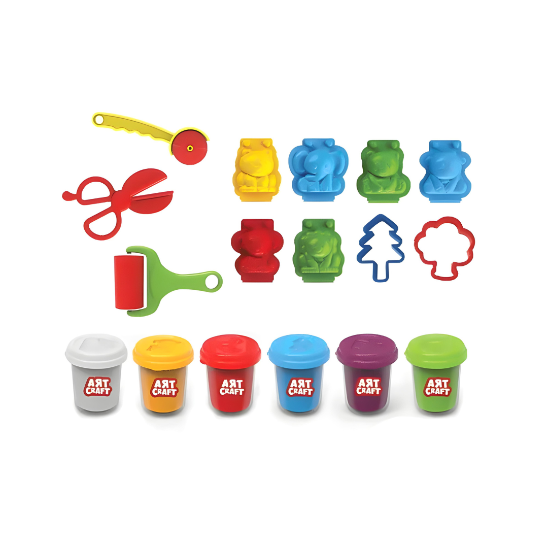 Art Craft 3D Cute Animals Play Dough Set