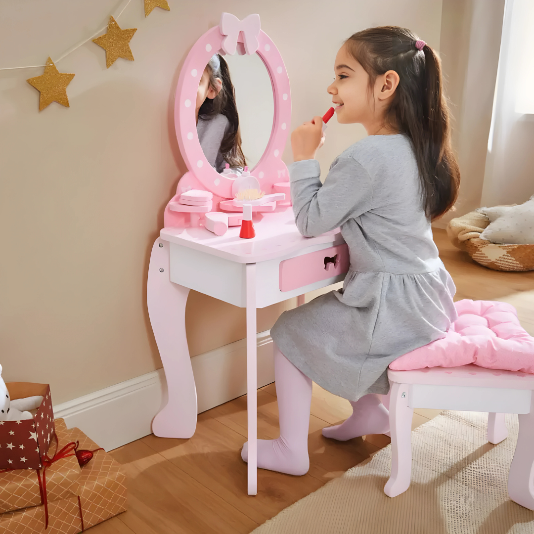 Playtive Junior Premium Children's Wooden Makeup Table