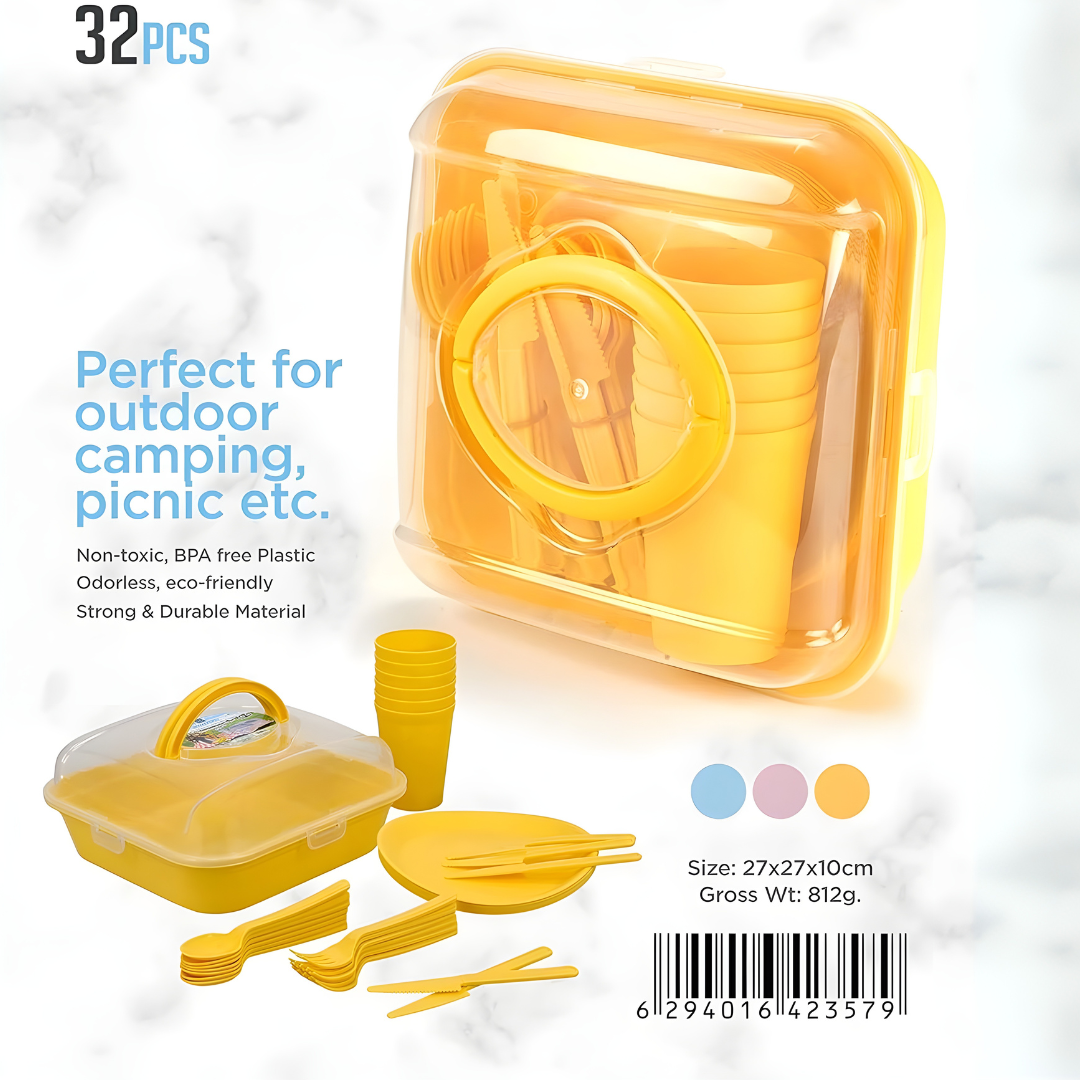 Violet Picnic Set 32 Pieces