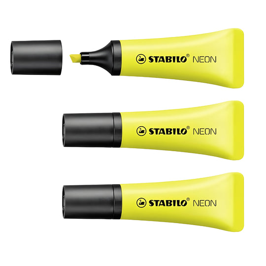 STABILO NEON GELE HIGHLIGHTER SET VAN 3 