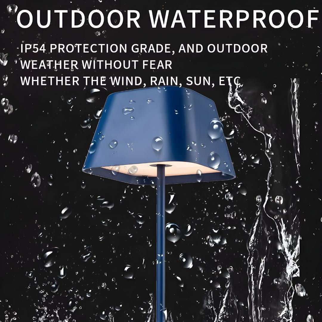 Rechargeable aluminium LED table lamp with touch control and 3 light modes for home, cafes and restaurants in Beirut Lebanon