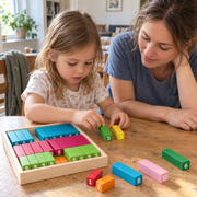 Playtive Wooden Calculation Sticks – 101-Piece Montessori Counting Set