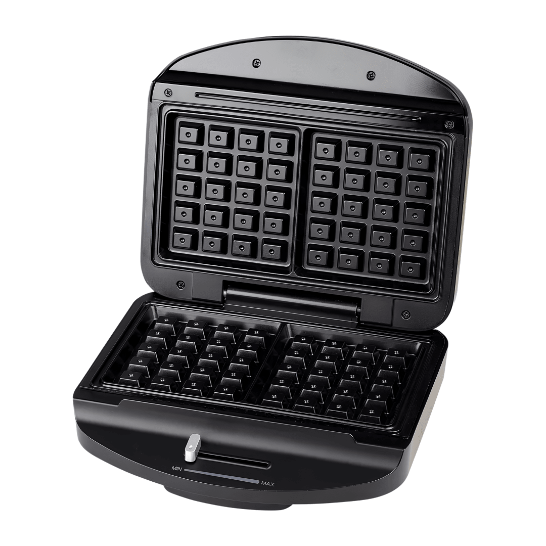 AMBIANO Electric Waffle Maker – Belgian or Heart-Shaped