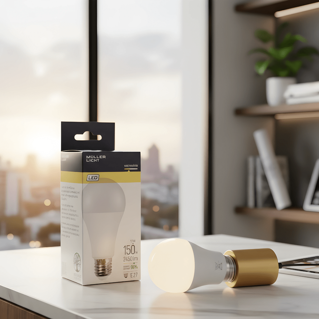 مصباح LED فائق الجودة من مولر ليشت E27 بقوة 17 واط = 150 واط