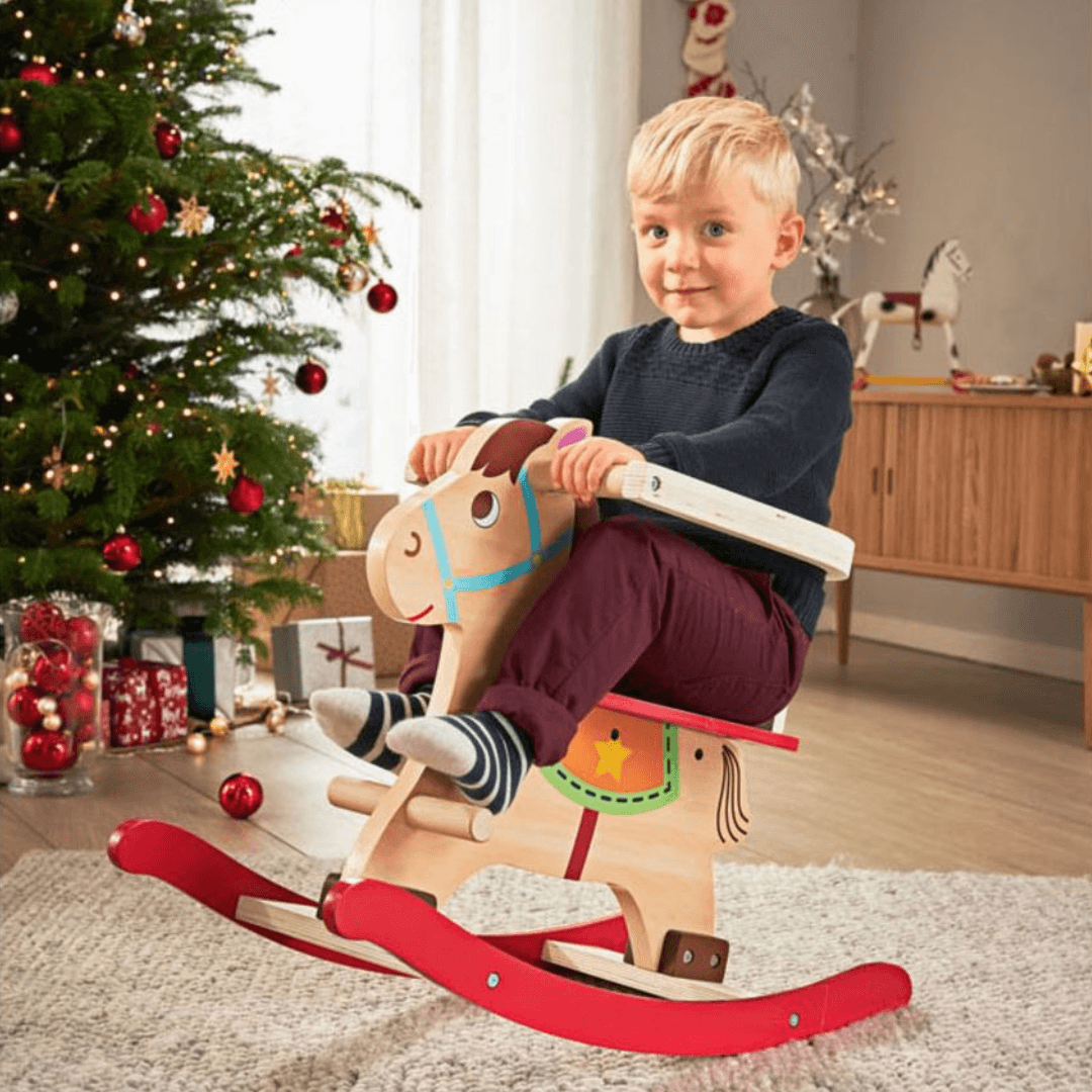 Playtive Wooden Rocking Horse - EUROPEAN HOUSE HOLD