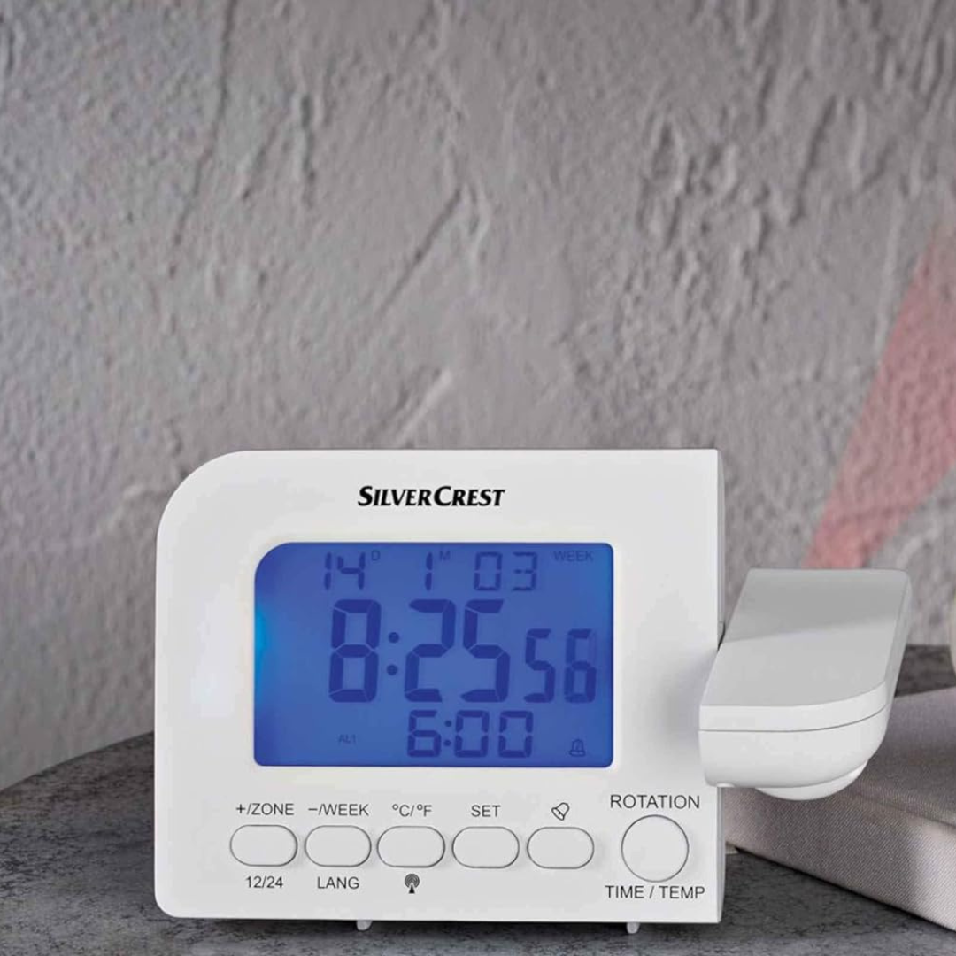 Silvercrest Radio Controlled Projection Alarm Clock