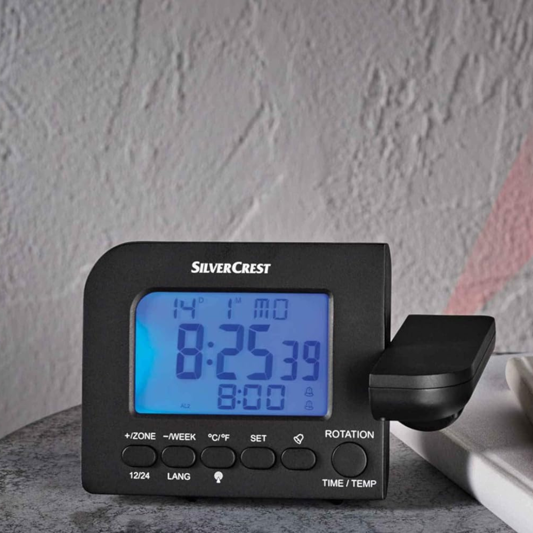 Silvercrest Radio Controlled Projection Alarm Clock