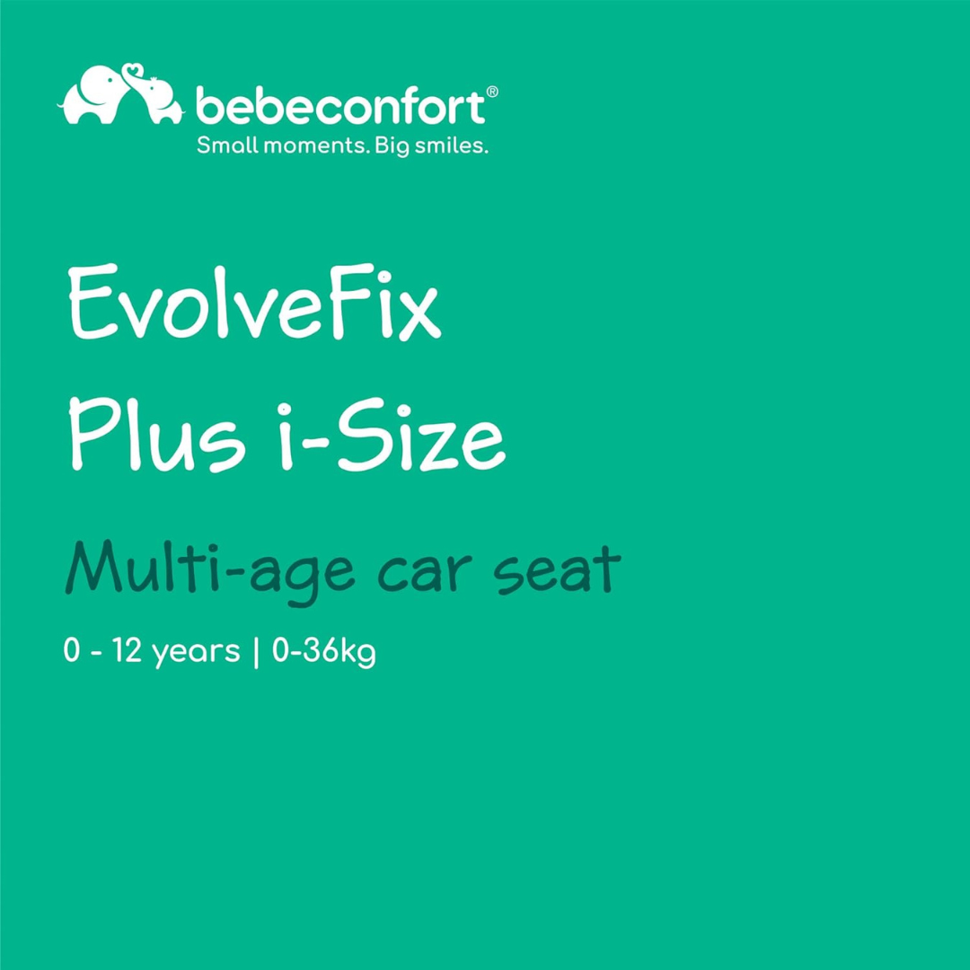 مقعد سيارة BebeConfort EvolveFix i-Size متعدد الاستخدامات - صندوق مفتوح (جديد تمامًا)