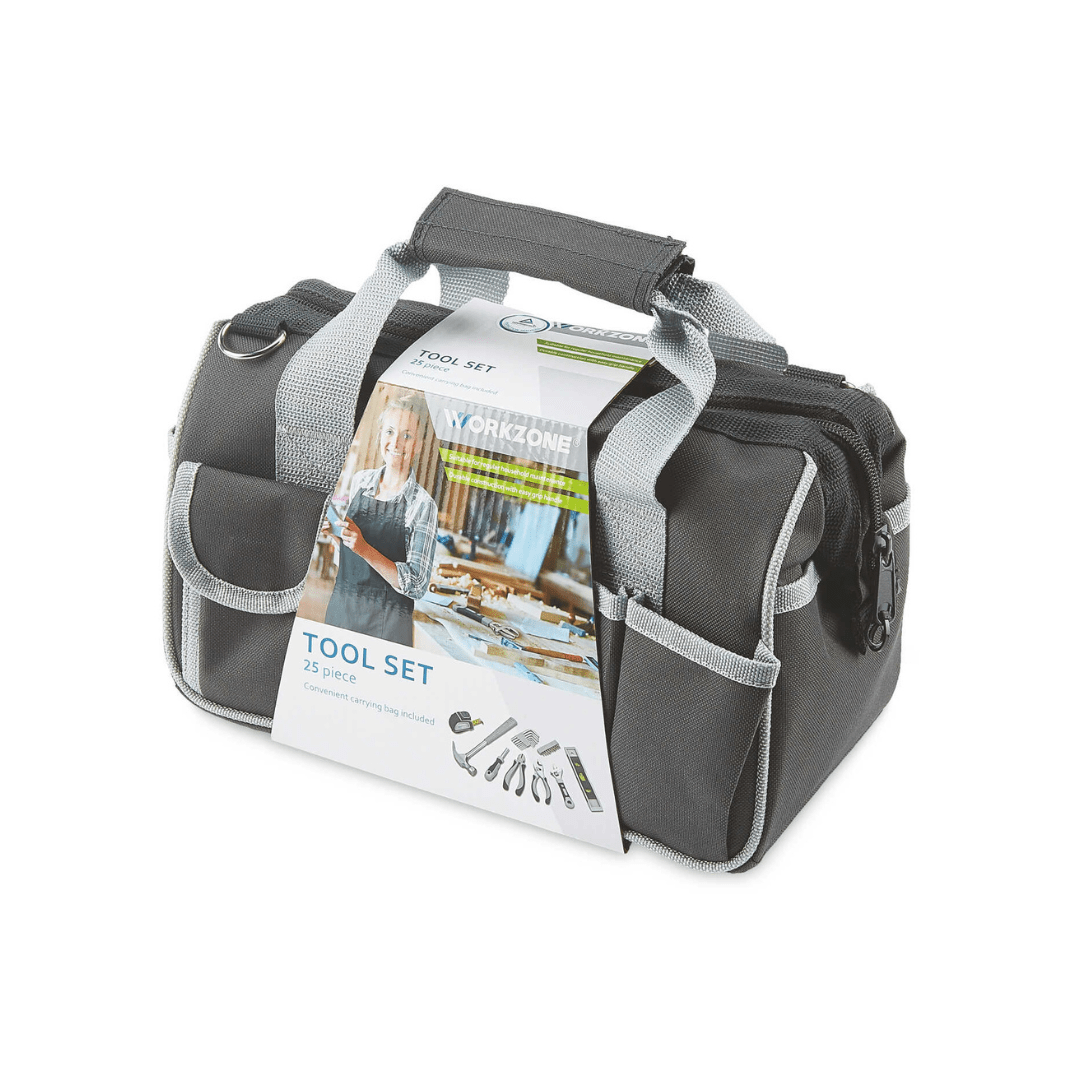 Workzone Tools Workzone Grey Tool Bag Set 25 Pieces – EUROPEAN HOUSE HOLD