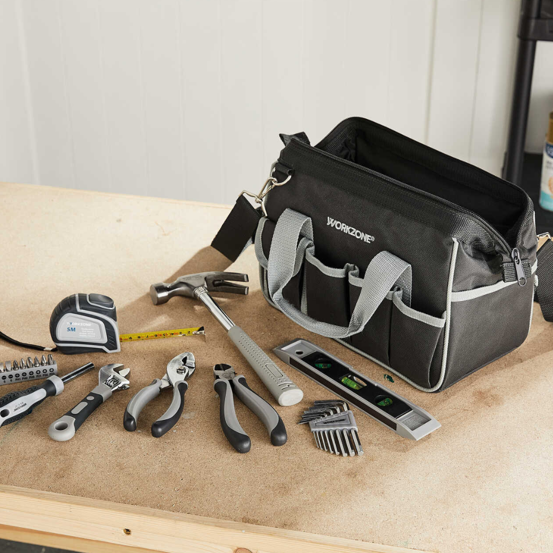 Workzone Tools Workzone Grey Tool Bag Set 25 Pieces – EUROPEAN HOUSE HOLD