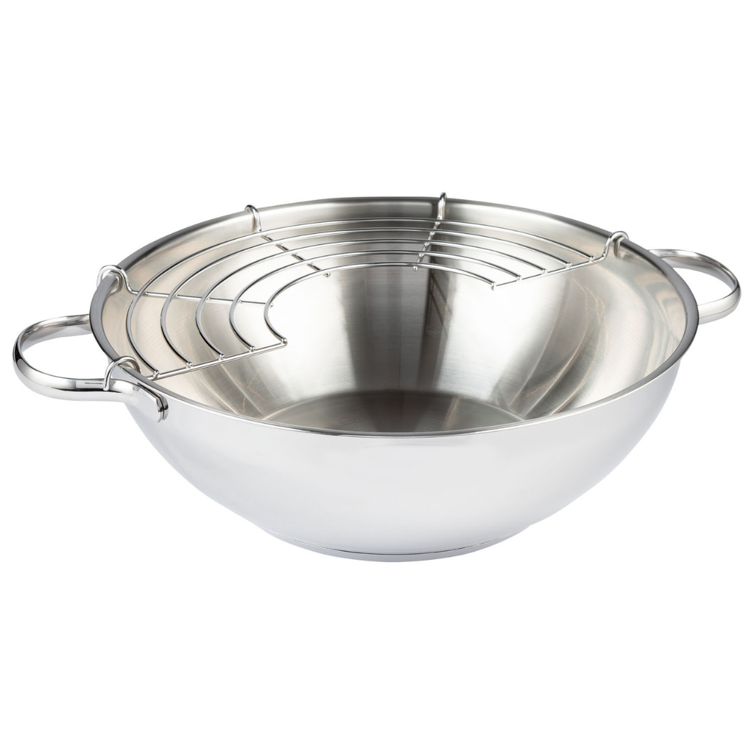 Ernesto Stainless Steel Wok , Ø 32 cm 5L