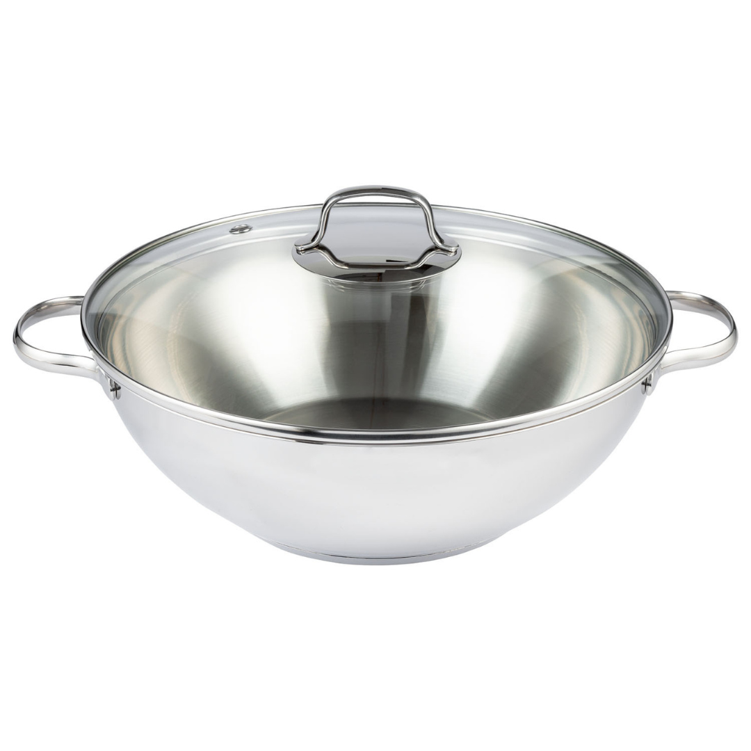 Ernesto Stainless Steel Wok , Ø 32 cm 5L