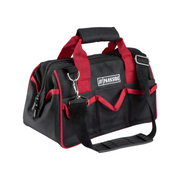 PARKSIDE® 23-piece tool set with pliers, screwdrivers, hammer, wrench, and tape measure in a compact storage bag for home and DIY repairs.