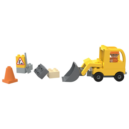 Playtive Clippys Playset Excavator Or Police Motor Cycle