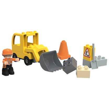 Playtive Clippys Playset Excavator Or Police Motor Cycle