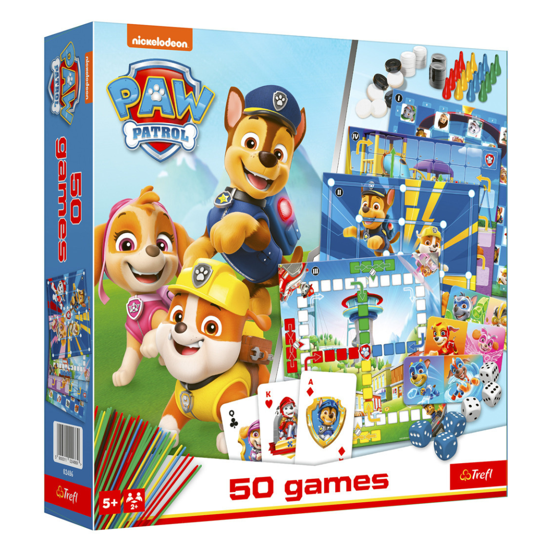 Trefl Games Box Paw Patrol 50 Games