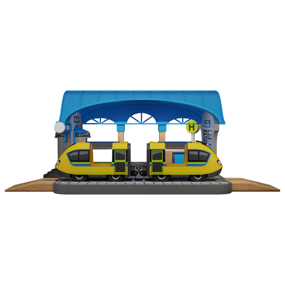 Playtive Train Station 8 Pieces Set