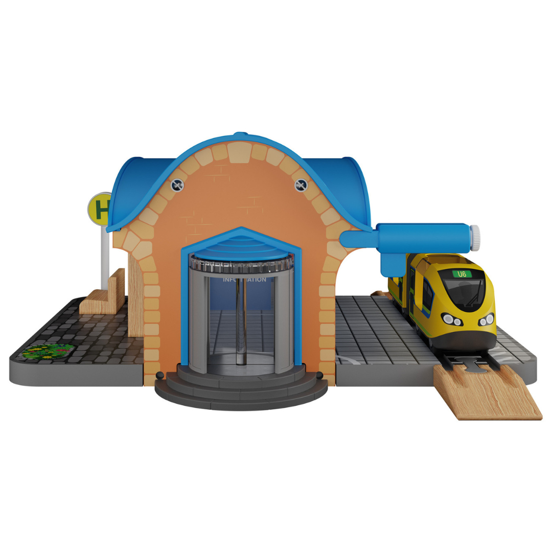 Playtive Train Station 8 Pieces Set