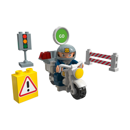 Playtive Clippys Playset Excavator Or Police Motor Cycle