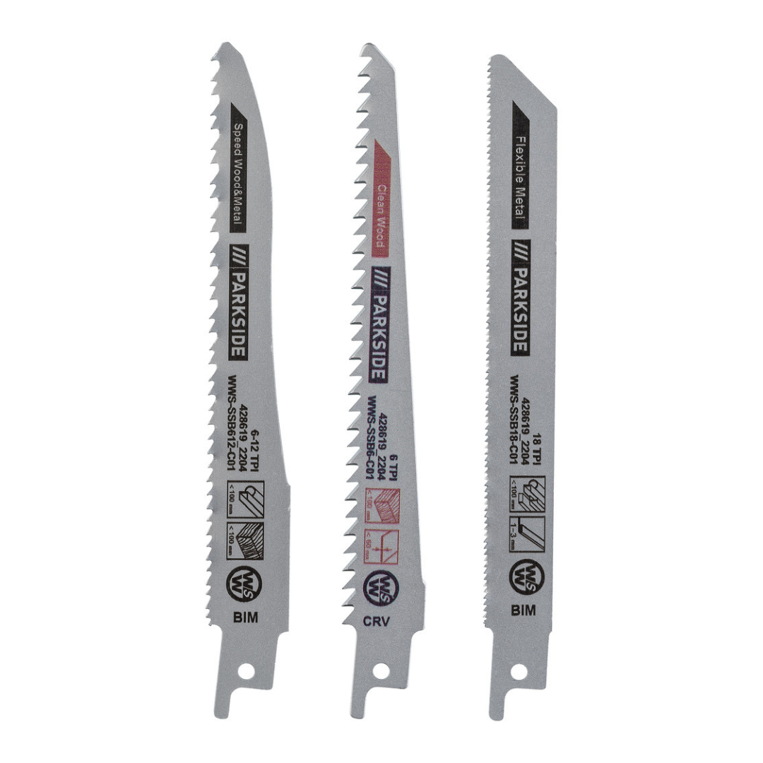 Parkside Reciprocating Saw Blade Set