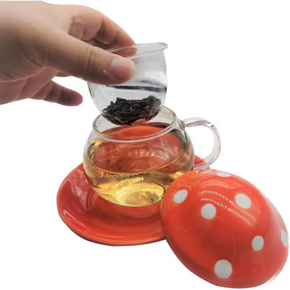 Best Seller Amazon Mashroom Mug With Saucer And Filter 290ML