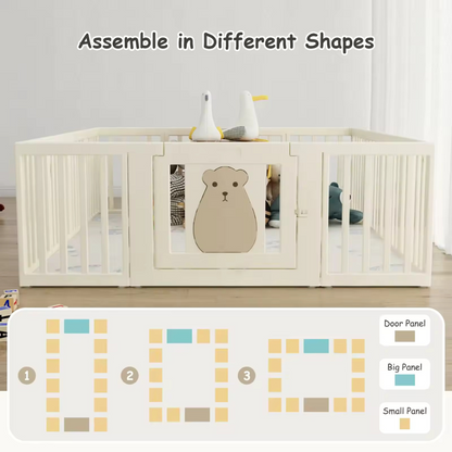 High Quality Baby White House Play Pen 180 × 200 × 65 cm