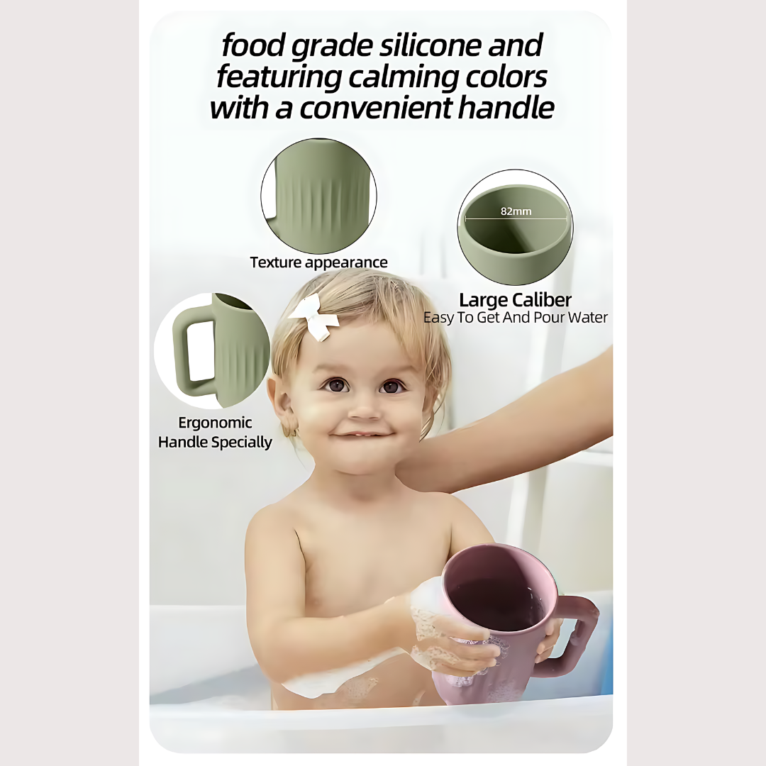 Mini Joy BPA Free & Food Safe High Quality Silicone Rinse Or Bath Cup