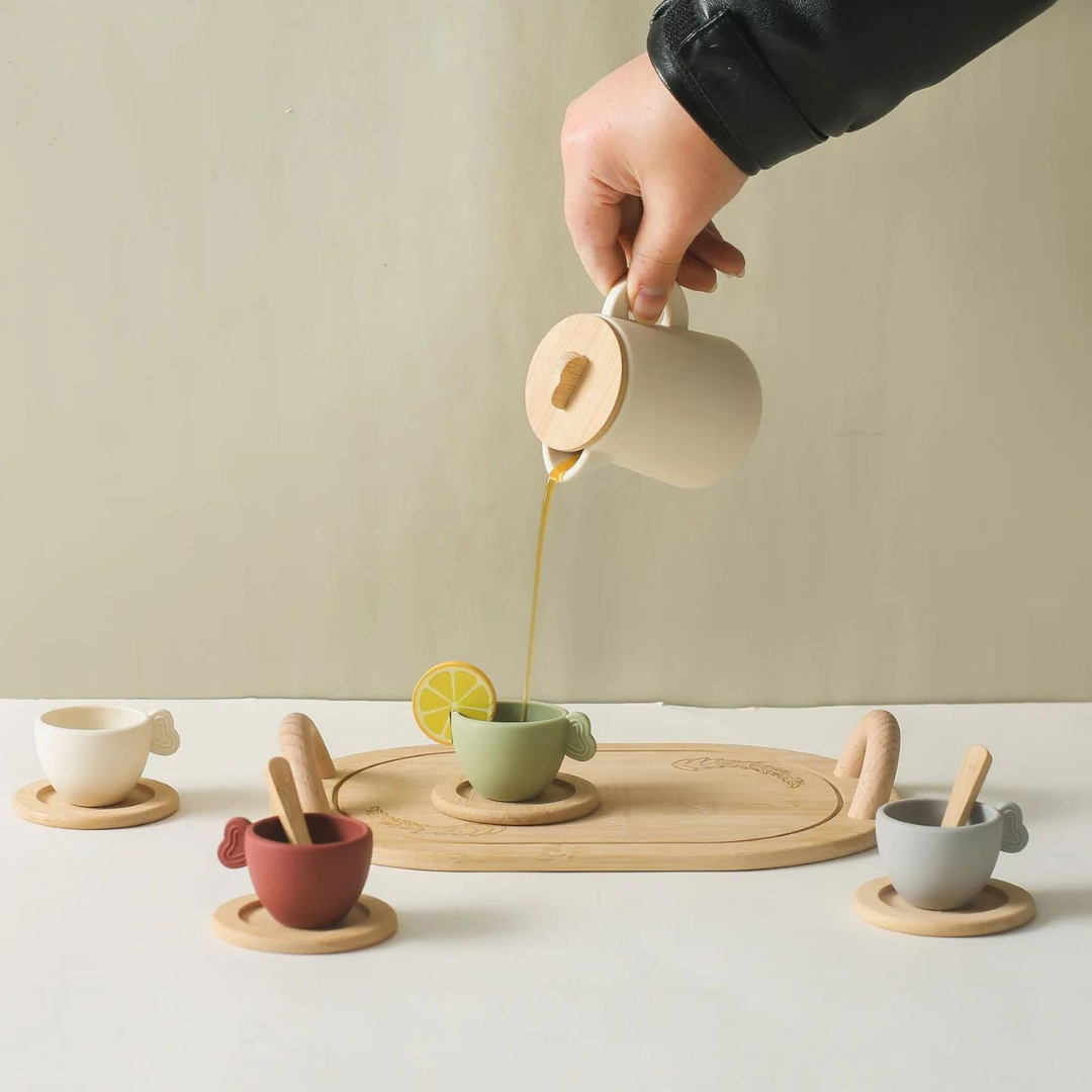 Wooden Tea Party Set for Kids