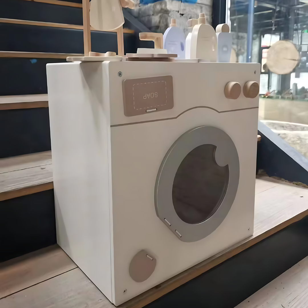 High Quality Wooden Washing Machine With Accessories 38 × 45 × 25 cm