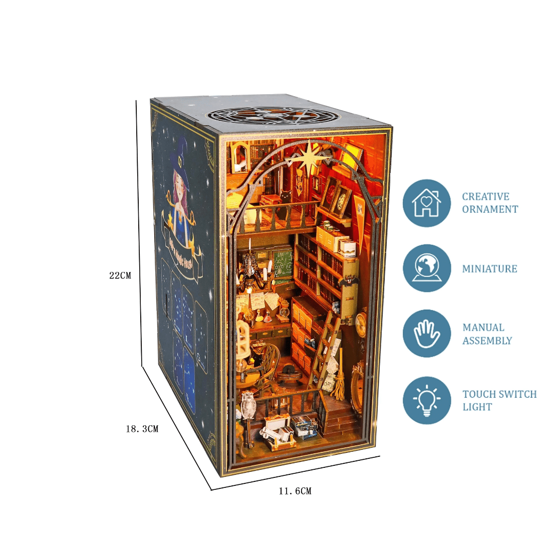 DIY Mira Magic House Booknook Series Miniature Kit with LED Light & Music Box – Beirut Lebanon
