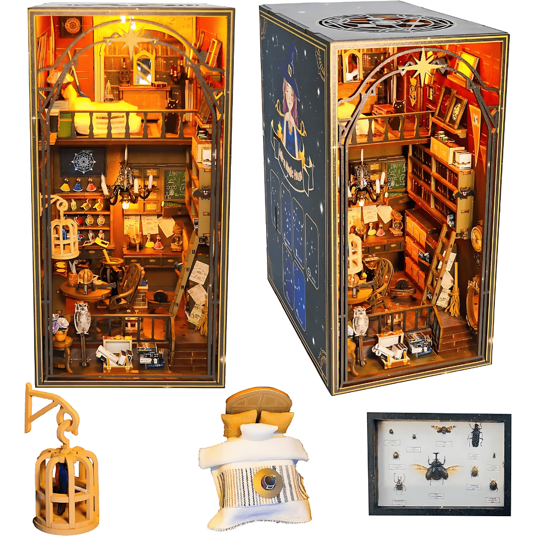 DIY Mira Magic House Booknook Series Miniature Kit with LED Light & Music Box – Beirut Lebanon