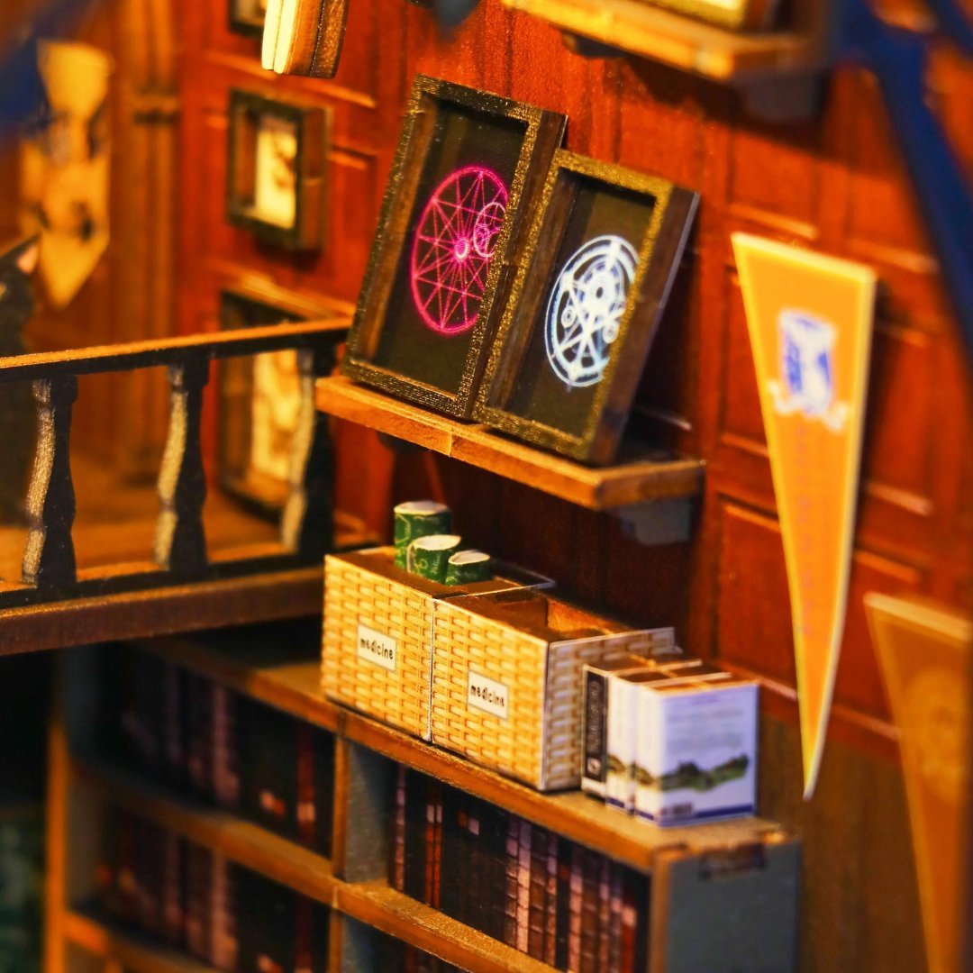 DIY Mira Magic House Booknook Series Miniature Kit with LED Light & Music Box – Beirut Lebanon