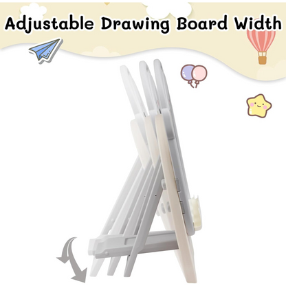 2 In 1 Magnetic Writing Board Stand With Chair And Accessories